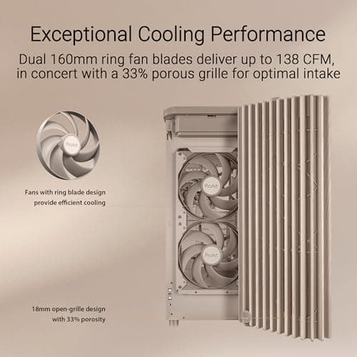 Asus ProArt PA401 Wood Edition Beige Tempered Glass image