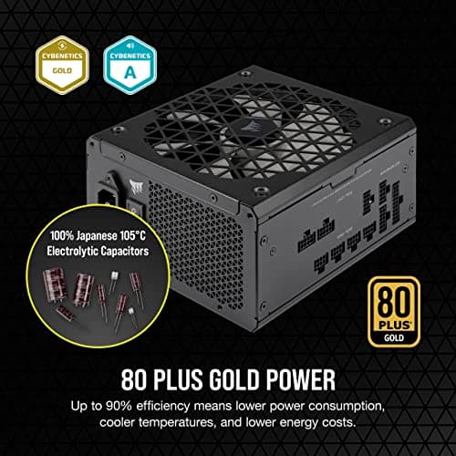 Corsair RM750x SHIFT Black Side Interface 750W Fully Modular 80+ Gold Certified image