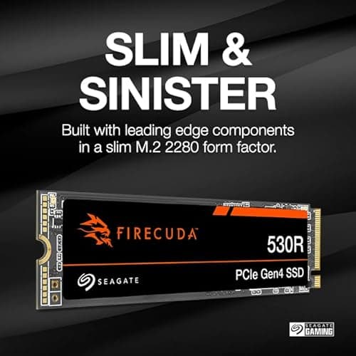 Seagate FireCuda 530R 2TB SSD M.2 PCIe 4.0 NVMe image