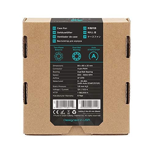 Iceberg Thermal IceGALE Xtra 80mm Black / White PWM 1-Pack image