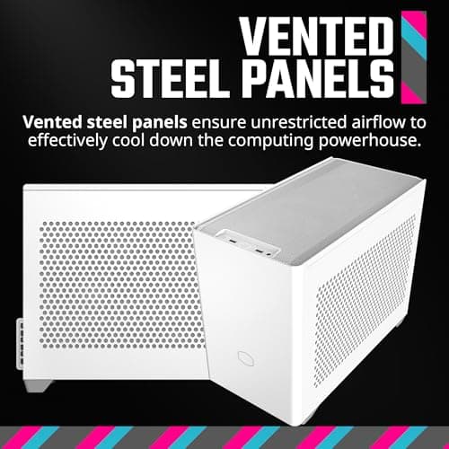 Cooler Master MasterBox NR200 Mini-ITX Desktop White / Black with Front Panel USB 3.2 Gen 1 Type-A image