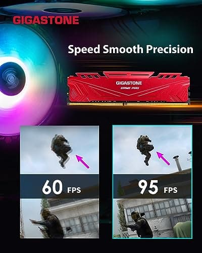 GIGASTONE Game PRO 32GB Kit (4x8GB) DDR4 3200MHz CL16 RED image