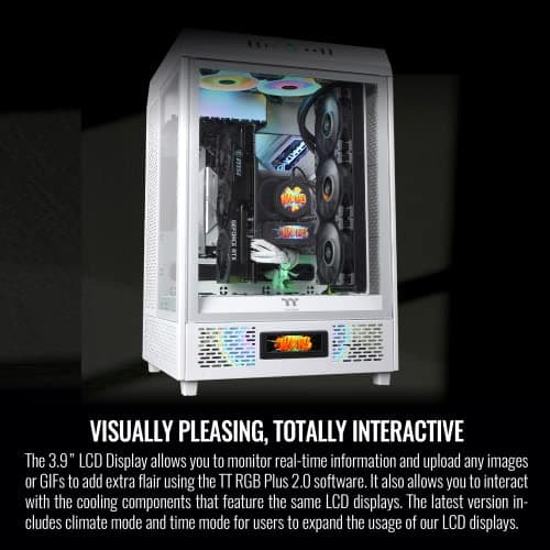 Thermaltake The Tower 500 ATX Mid Tower White Tempered Glass image
