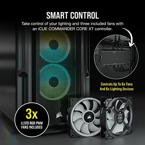Corsair iCUE 5000T ATX Mid Tower RGB Tempered Glass Side Panel image