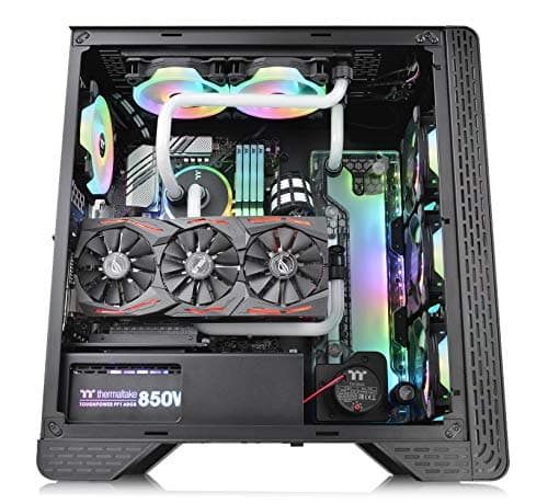 Thermaltake S300 ATX Mid Tower Black Tempered Glass Edition, Front USB 3.2 Gen 1 & USB 2.0 image