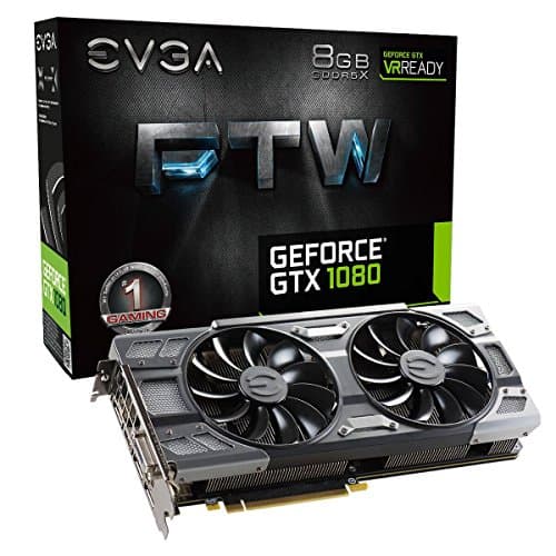 EVGA FTW GAMING ACX 3.0 GeForce GTX 1080 8GB GDDR5X Black / Silver main image