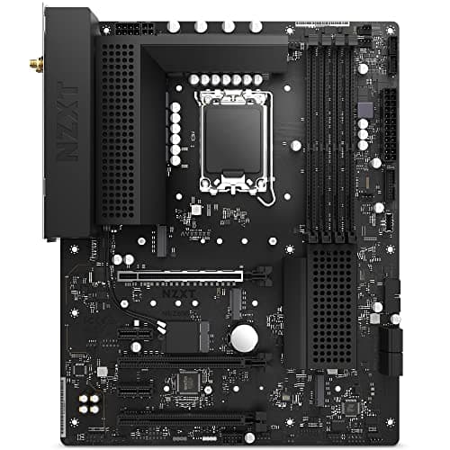 NZXT N5 Z690 Motherboard - N5-Z69XT-B1 - Intel Z690 chipset (Supports 12th Gen CPUs) - ATX Gaming Motherboard - Integrated I/O Shield - WiFi 6E connectivity - Bluetooth V5.2 - Black image