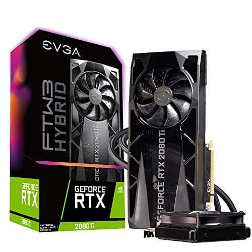 EVGA FTW3 ULTRA HYBRID GAMING GeForce RTX 2080 Ti 11GB GDDR6 Black / Clear image