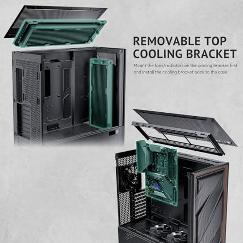 Antec FLUX PRO ATX Full Tower Black / Brown Tempered Glass image