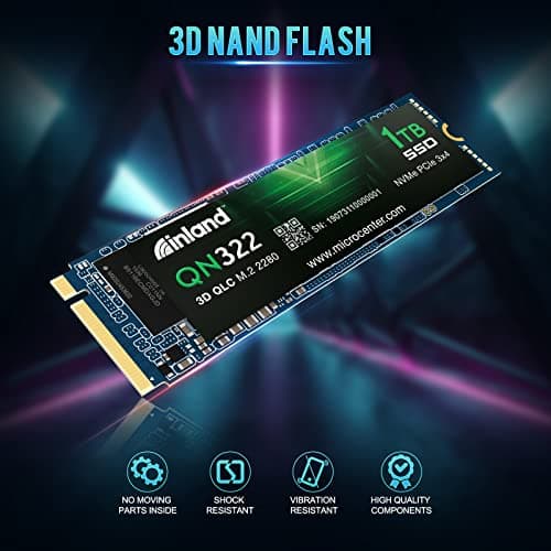 Inland QN322 1TB M.2-2280 SSD PCIe 3.0 X4 NVMe image