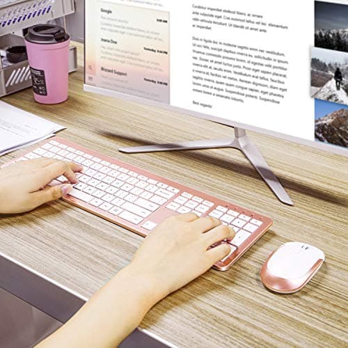 Rosewill RKM-1000 Wireless Slim Keyboard with Optical Mouse image