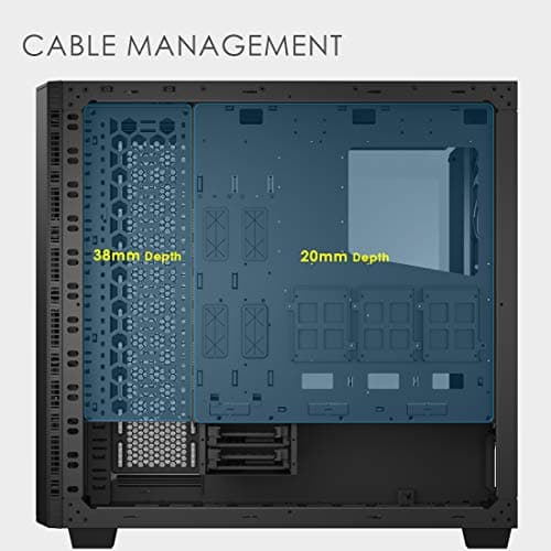 Anidees AI CRYSTAL XL PRO LITE ATX Full Tower Black Tempered Glass image