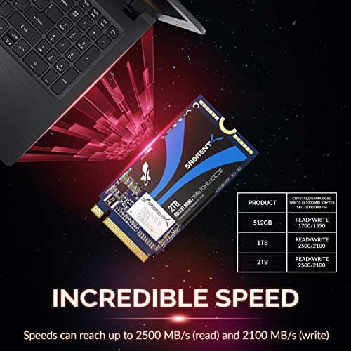 Sabrent Rocket 2TB SSD M.2-2242 PCIe 3.0 x4 NVMe image