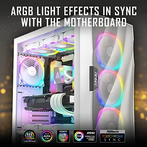 Antec Fusion 120 120mm Black ARGB PWM 3-Pack image