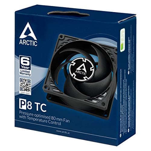 ARCTIC P8 80mm Black TC 23.4 CFM image