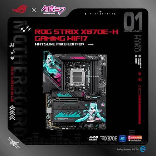 ASUS X870E ROG STRIX X870E-H GAMING WIFI7 HATSUNE MIKU EDITION DDR5 ATX image