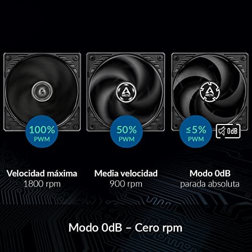 ARCTIC P12 PWM PST CO 56.3 CFM 120mm Black 1-Pack image