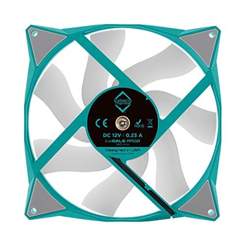 Iceberg Thermal IceGALE 140mm Teal / White ARGB PWM 2-Pack image