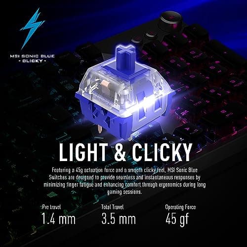 MSI VIGOR GK71 SONIC RGB Wired Gaming Keyboard image