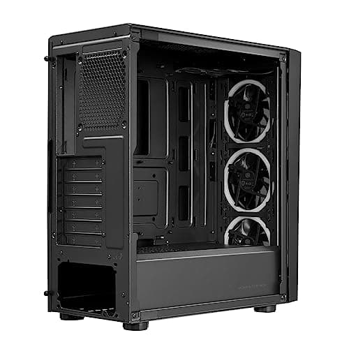 Cooler Master CMP 510 ATX Mid Tower Black with Tempered Glass Side Panel and USB 3.2 Gen 1 Type-A USB 2.0 Type-A image
