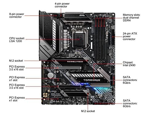 MSI MAG Z490 TOMAHAWK DDR4 ATX image