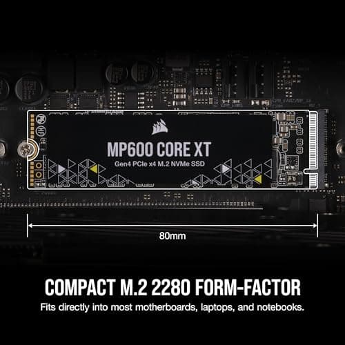 Corsair MP600 CORE XT R2 1TB SSD M.2-2280 PCIe 4.0 X4 NVMe image