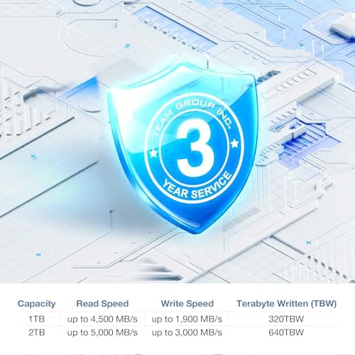 TEAMGROUP NV5000 2TB SSD M.2-2280 PCIe 4.0 x4 NVMe image