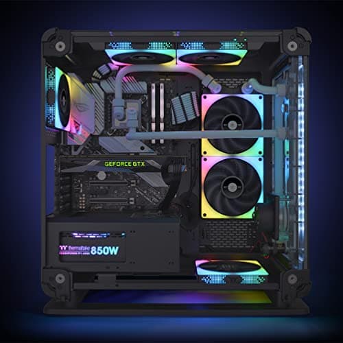 Thermaltake TOUGHFAN 14 140mm Black RGB 3-Pack image