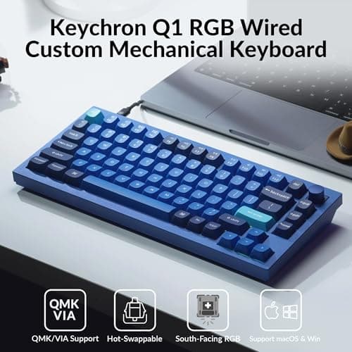 Keychron Q1 QMK V2 Knob Wired Mini Mechanical Keyboard image