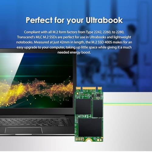 Transcend MTS400 128GB SSD M.2-2242 SATA image