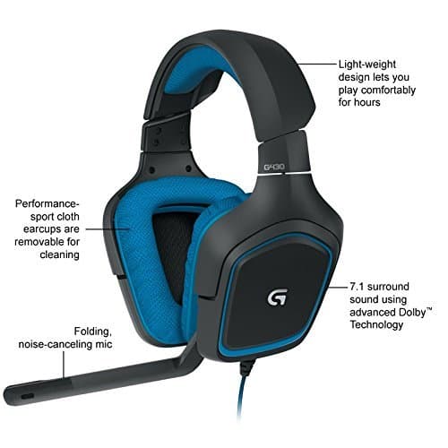 Logitech G230 Closed-Back Gaming Headset image