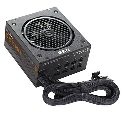 EVGA 650 BQ, 80+ BRONZE 650W, Semi Modular, 5 Year Warranty, Includes FREE Power On Self Tester, Power Supply image