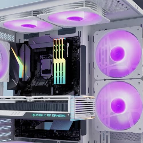 Vetroo SA-140 140mm White PWM 69.29 CFM Addressable RGB 1-Pack image