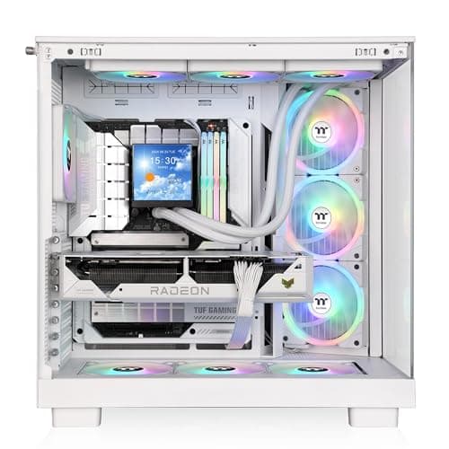 Thermaltake View 380 XL ATX Mid Tower (Snow) White Tempered Glass image