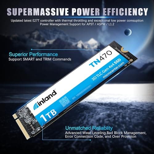 Inland TN470 1TB M.2 SSD PCIe 4.0 NVMe image