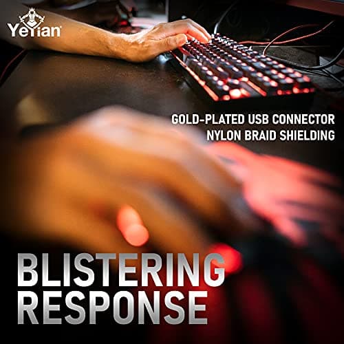 YEYIAN Flare 2000 RGB Outemu Red Wired Gaming Keyboard image