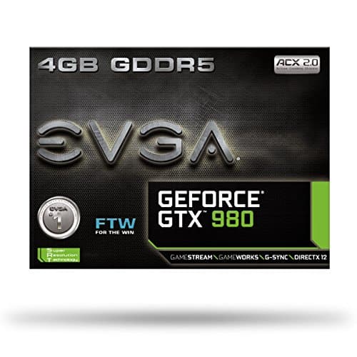 EVGA FTW ACX 2.0 GeForce GTX 980 4GB GDDR5 Black image