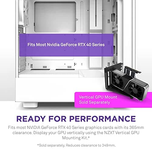 NZXT H5 Elite ATX Mid Tower White Tempered Glass image