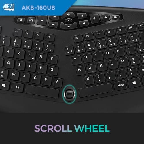 Adesso AKB-160UB Wired Ergonomic Keyboard image