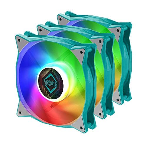 Iceberg Thermal IceGALE 120mm Teal / White ARGB PWM 94 CFM 3-Pack image