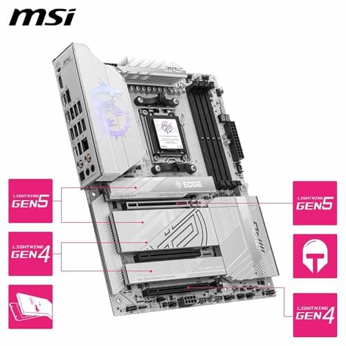 MSI X870E MPG EDGE TI WIFI AM5 DDR5 ATX image