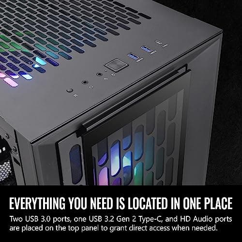 Thermaltake CTE T500 ATX Full Tower Black Tempered Glass USB 3.2 Gen 2 Type-C USB 3.2 Gen 1 Type-A image