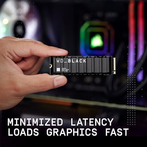 Western Digital WD_Black SN850X w/Heatsink 1TB SSD M.2-2280 PCIe 4.0 NVMe image