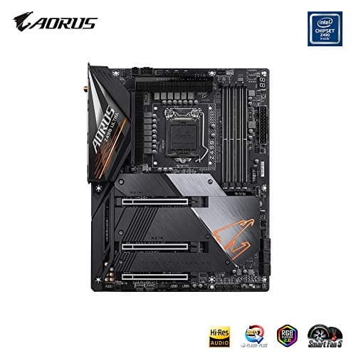 GIGABYTE Z490 AORUS ULTRA LGA 1200 Intel Z490 ATX Motherboard with Triple M.2, SATA 6Gb/s, USB 3.2 Gen 2, WIFI 6, 2.5 GbE LAN image