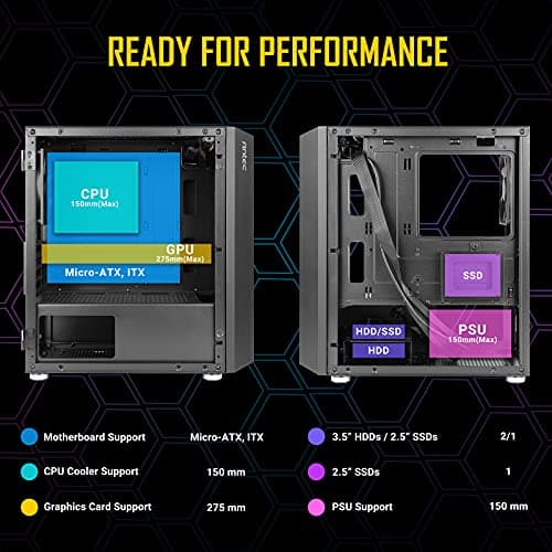 Antec NX200M Micro ATX Mid Tower Black Tempered Glass Side Panel image
