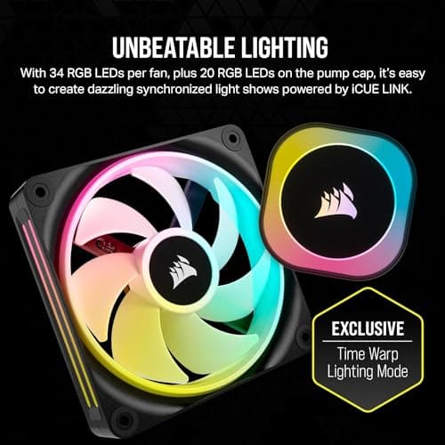 Corsair iCUE LINK H100i Water 240mm RGB Black image