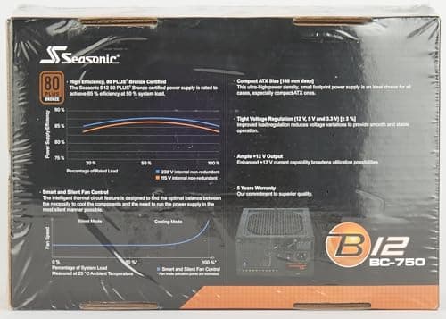 SeaSonic B12 BC 750W Non-Modular 80+ Bronze Certified image