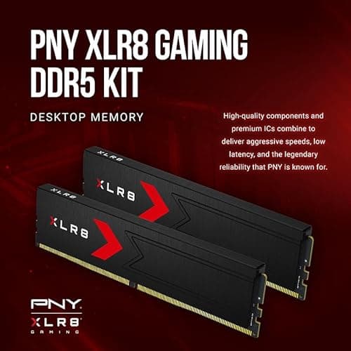 PNY XLR8 Gaming Black 32GB (2x16GB) DDR5 6400 CL36 Black image