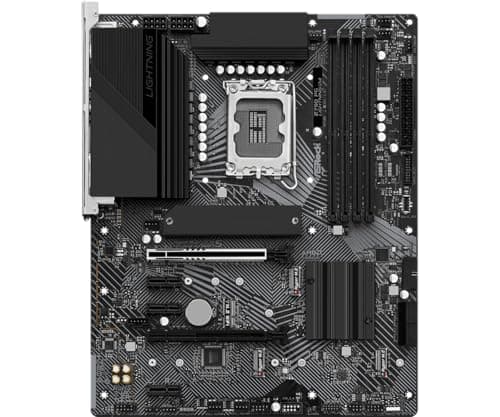 ASRock Z790 PG Lightning Intel LGA1700 (14th,13th,12th Gen) ATX Motherboard, 4 slots DDR5, PCIE 5.0 x16, Quad Hyper M.2 slots, 2.5Gb Lan, 7.1 Nahimic Audio, 14+1+1 Power Phase image