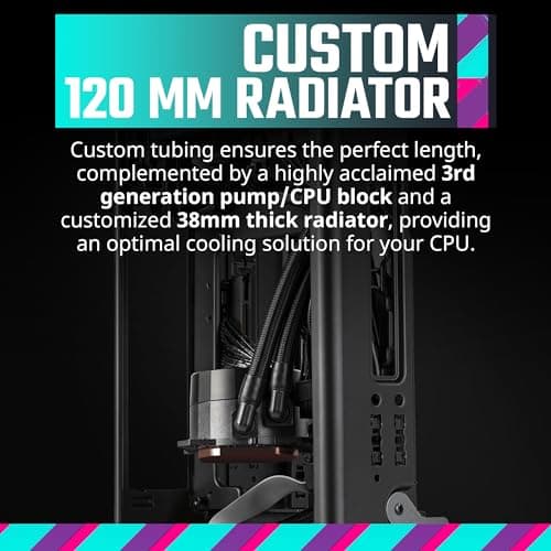 Cooler Master NCORE 100 MAX Mini-ITX Tower Silver Mesh Side Panel, 850W Power Supply image